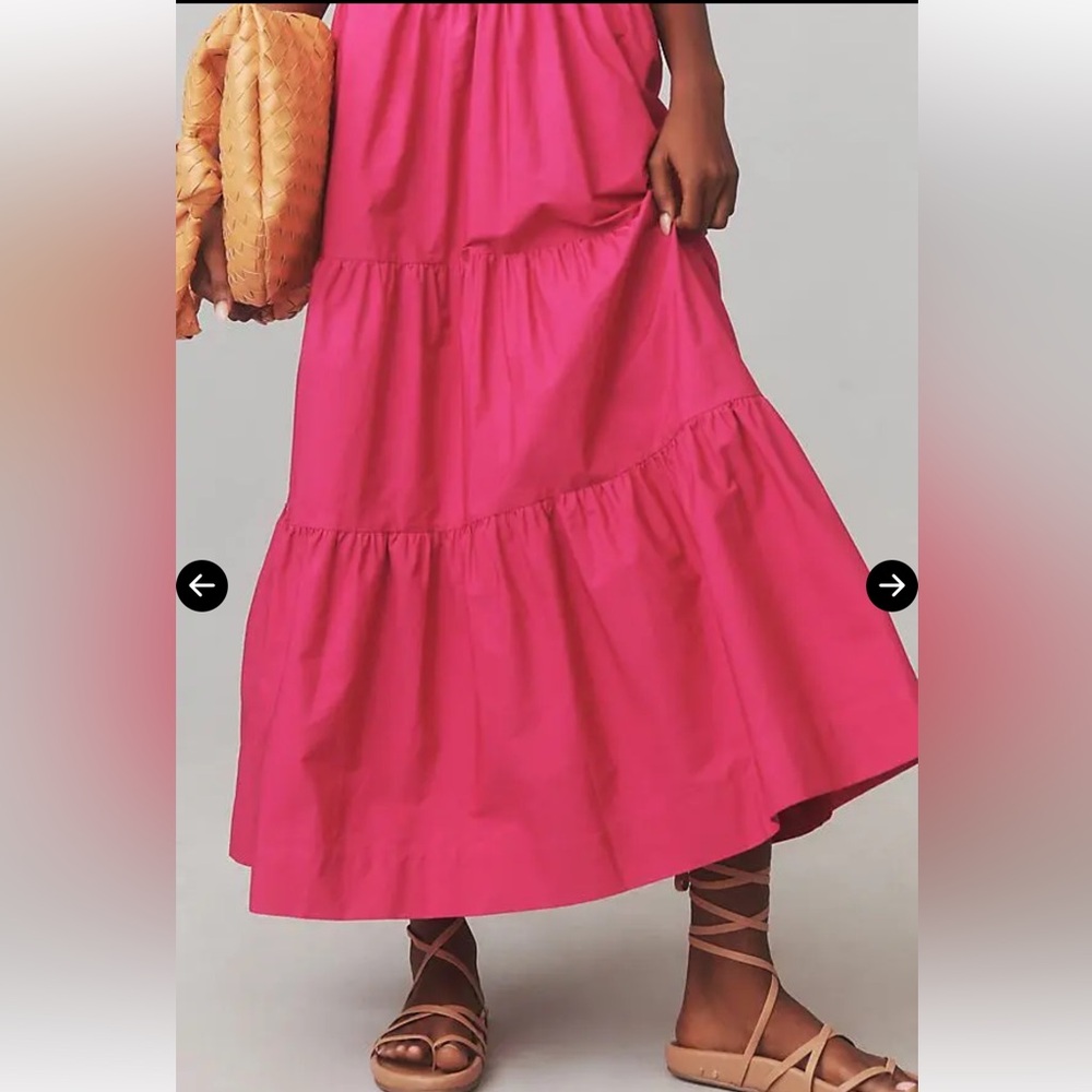 Anthropologie Somerset Maxi Dress Bright Pink - Picture 7 of 10